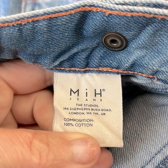 MiH High Rise Cropped Wide Leg Jeans Size XS - Picture 6 of 6